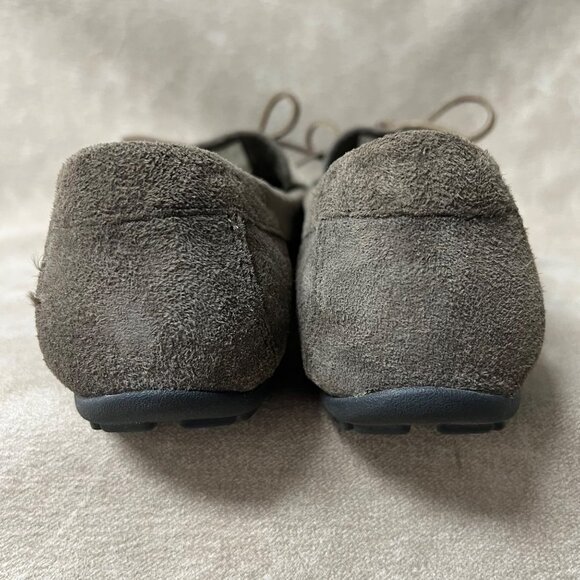 Eddie Bauer Casual Gray Suede Leather Slip On Loafer Sz 10 - Picture 2 of 8